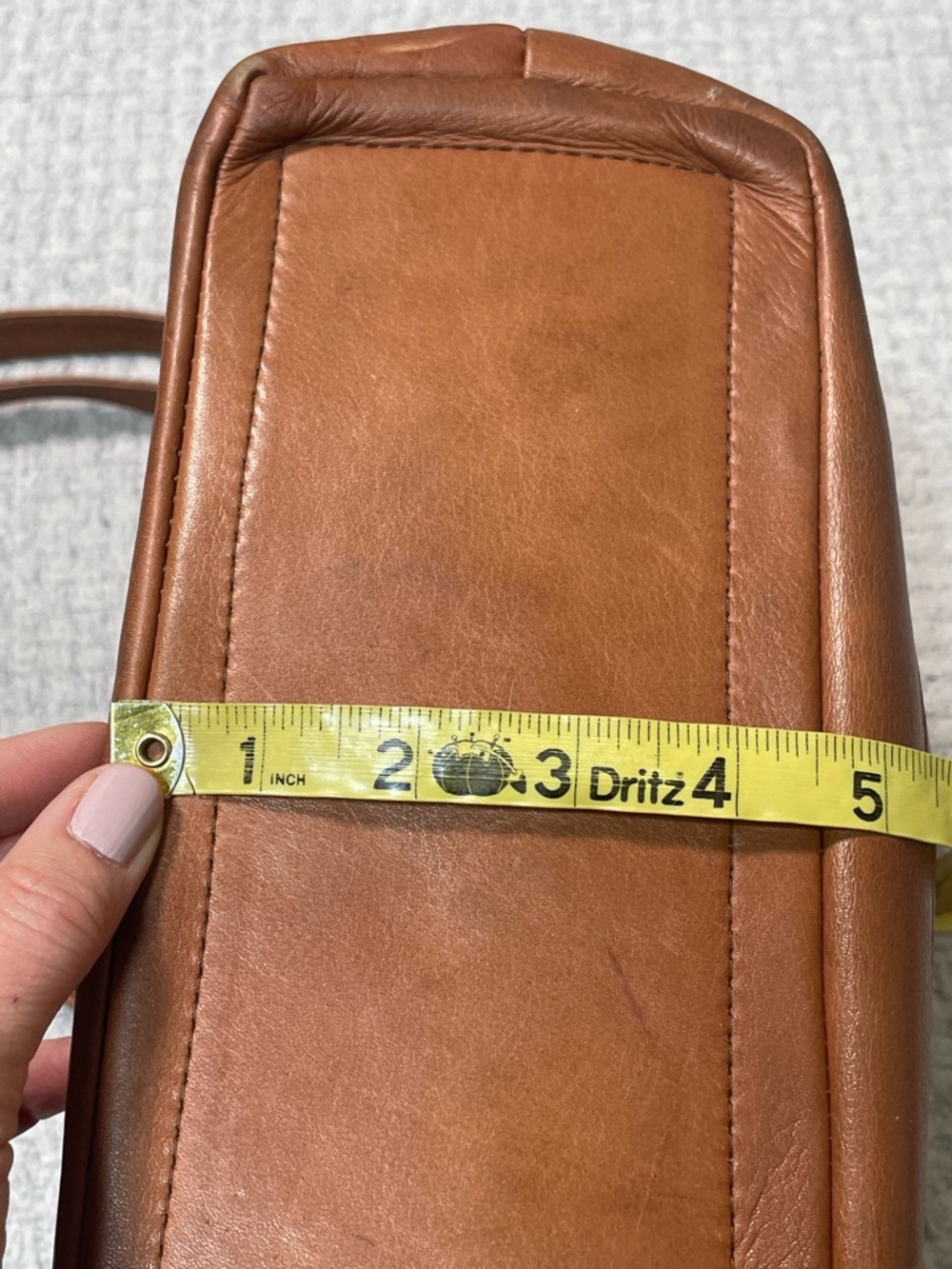 Vintage Y2K Wilson’s Adventure Bound Brown Leather Two Handle Purse Bag Tote - Picture 13 of 16